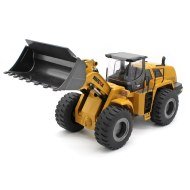 Retroescavatore Bulldozer Metallico Giallo Huina 1/14 2.4Ghz