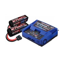 Combo Cargador Traxxas EZ-Peak Live Dual + 2x LiPo 14.8v 6700mAh