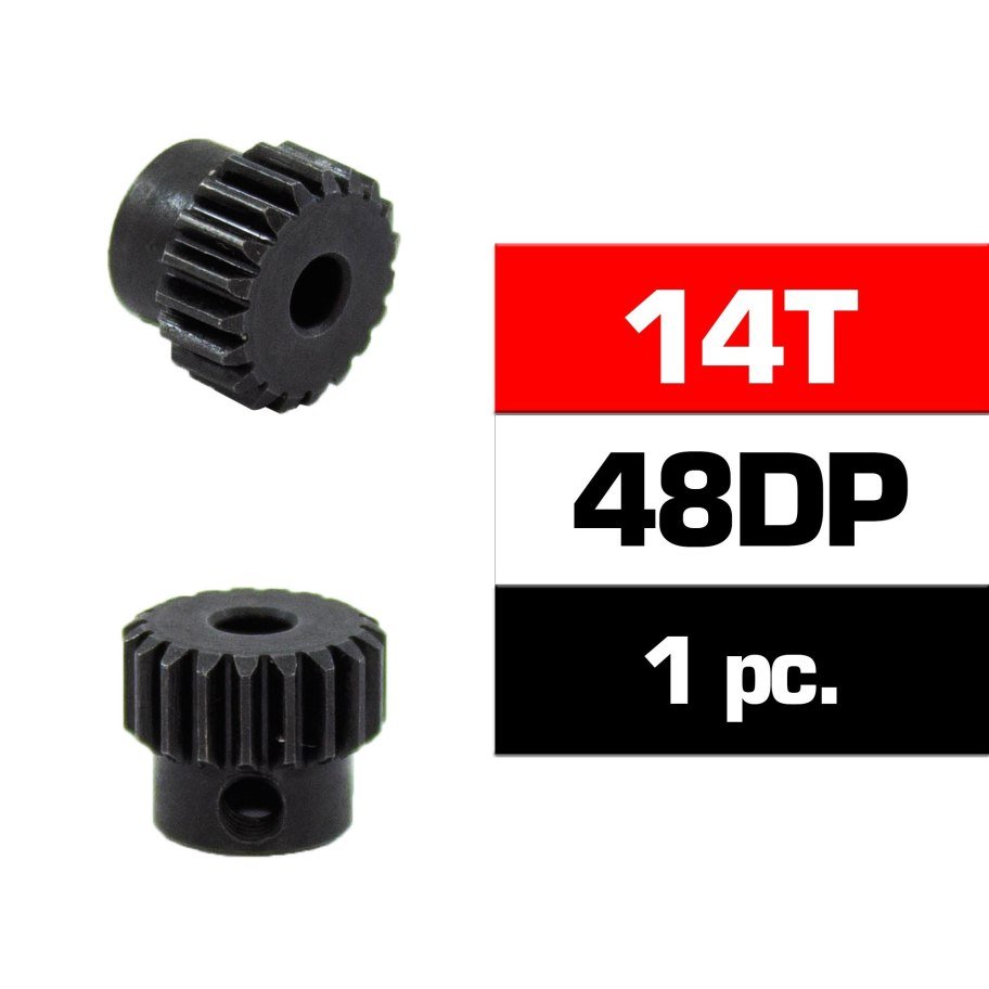 PITCH 48 Ultimate Racing Pignon de moteur - Acier HSS 3,17 mm (14T - 25T)