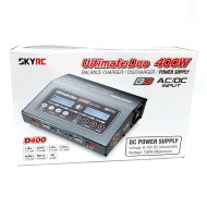 SkyRC D400 - 400W 20A Dual Charger (Dark Grey)