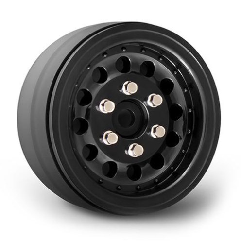 Gmade 1.9 NR01 Black (2) | Crawler Beadlock Wheels
