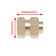 Adaptador Llanta Bronce Axial SCX24 4mm