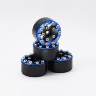 Llantas Beadlock Axial SCX24 Aluminium CNC Blau (4)