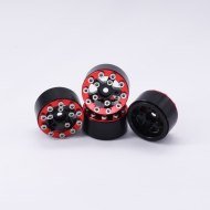 Ruote Beadlock Axial SCX24 Alluminio CNC Rosso (4)