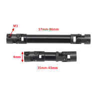 Ejes Übertragung Axial SCX24 90081