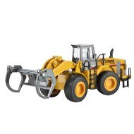 Gelbes Bulldozer-Spielzeug mit Greifer