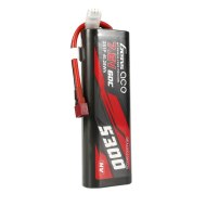 Gens ace 5300mAh 2S 7.6V 60C HardCase LiPo Battery w/ T-plug