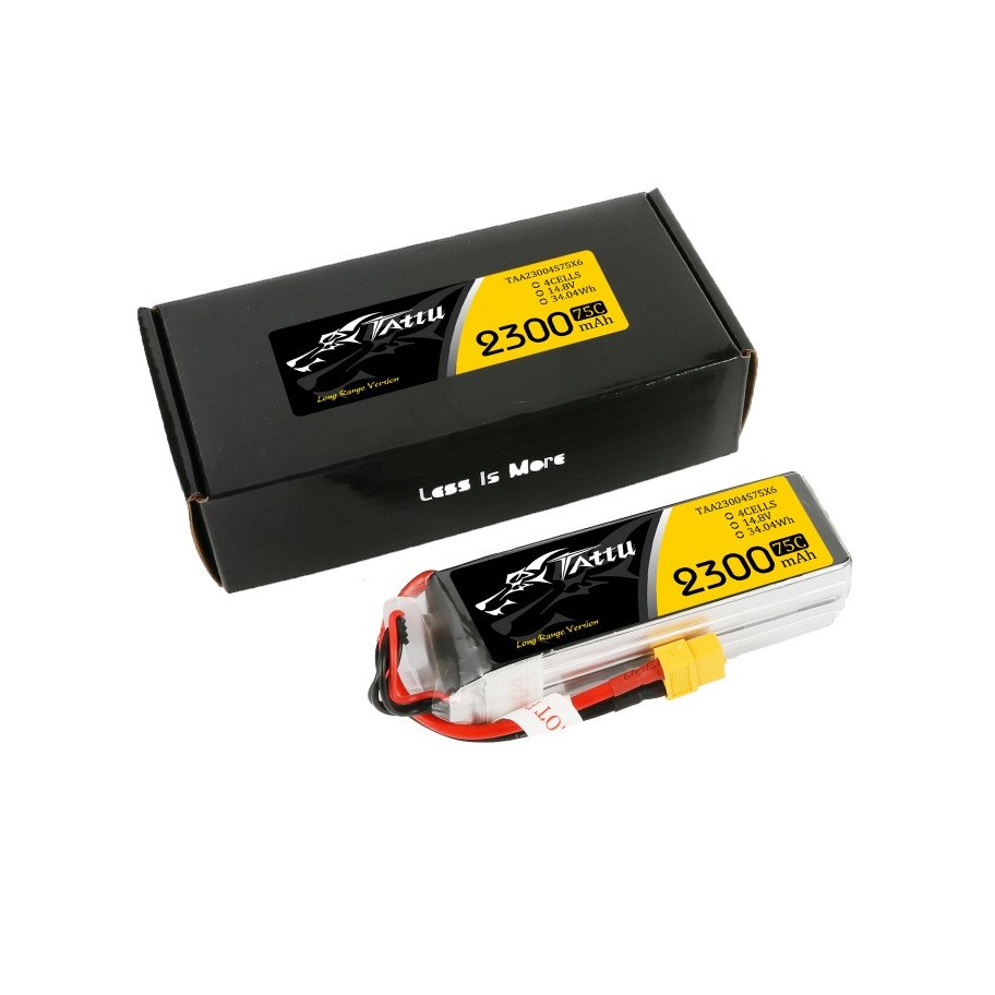 Tattu batéria LiPo 850mAh 14.8V 75C 4S1P XT60 plug Tattu batéria LiPo 850mAh 14.8V 75C 4S1P XT60 plug