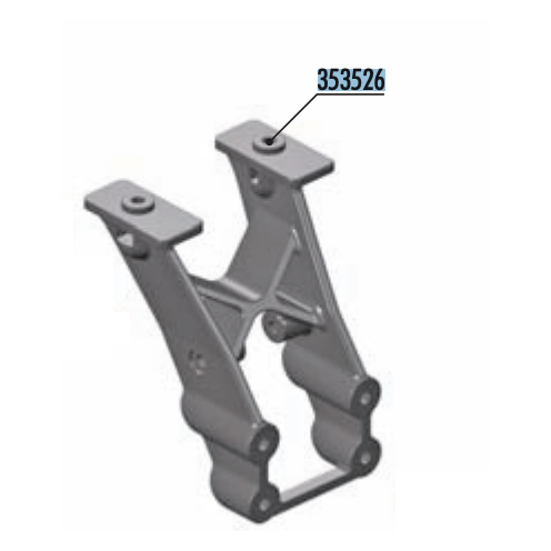 Unterstützung Spoiler XRAY XB8'23 (Verbundstoff)