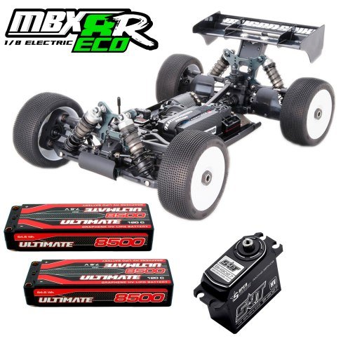 Mugen MBX8r ECO plus batteries et SRT Combo