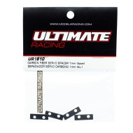 Entretoises de servo en carbone 1mm Ultimate Racing