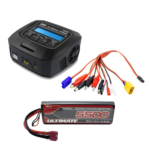 Combo Batteria + Caricatore + Cavo di Ricarica