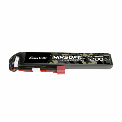 Gens Ace 1200mAh 11.1v 25C 3S1P Airsoft...