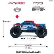 Arrma Granite Grom 4x4 RTR 1/18 Gebürsteter Monster Truck