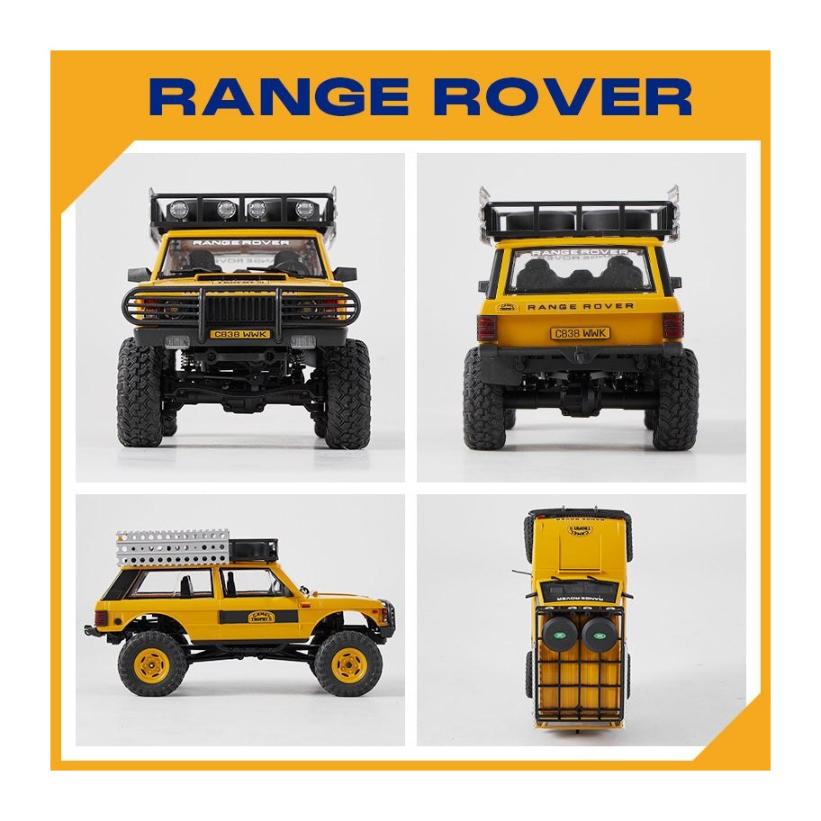 Crawler Rover Props FMS FCX24M Range Rover Classic Camel Trophy - Crawler 1/24 RTR