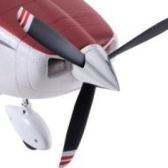 Aereo Civile FMS Cessna 182 1500mm PNP Rosso