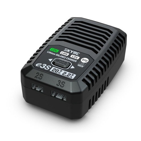 SkyRC e3S Ladegerät LiPo/LiFe 2S-3S AC 2.2A 20W