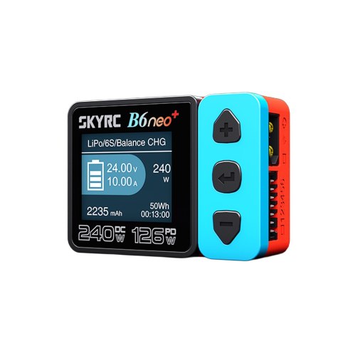 Caricabatterie Skyrc B6Neo+ Rosso/Blu 10A/240W