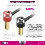 Hudy Profi-Griffkappen für 5mm Bullet-Stecker - Komplett-Set