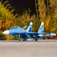 Jet EDF RC FMS Sukhoi SU-27 Twin 70mm PNP | Doble Turbofán
