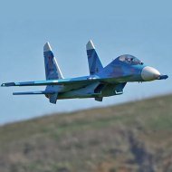 Jet EDF RC FMS Sukhoi SU-27 Twin 70mm PNP | Double Turbofan