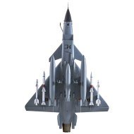 Jet EDF RC FMS J-10 64mm PNP avec Reflex V3 (Gris)