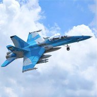 Avion FMS EDF F/A‑18 Hornet (Sim) Gris 64mm PNP