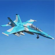 Avion FMS EDF F/A‑18 Hornet (Sim) Gris 64mm PNP