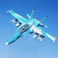 FMS EDF F/A‑18 Hornet (Sim) Grau 64mm PNP Flugzeug