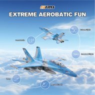 Avion FMS EDF F/A‑18 Hornet (Sim) Gris 64mm PNP