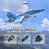 Aereo FMS EDF F/A‑18 Hornet (Sim) Grigio 64mm PNP