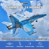 FMS EDF F/A‑18 Hornet (Sim) Grau 64mm PNP Flugzeug