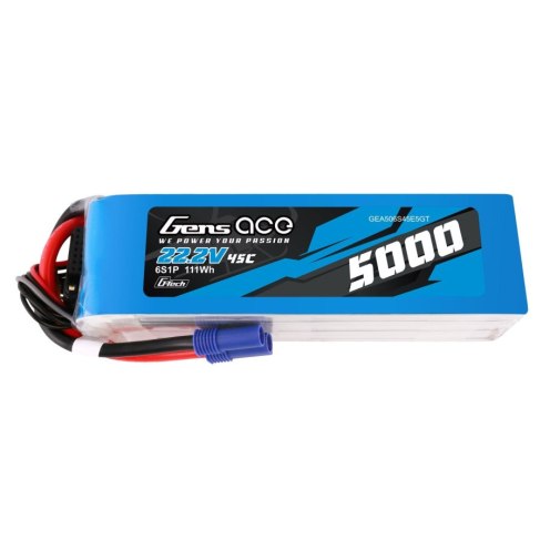 Gens Ace G-Tech 5000mAh 22.2v 45C (EC5) (LiPo)