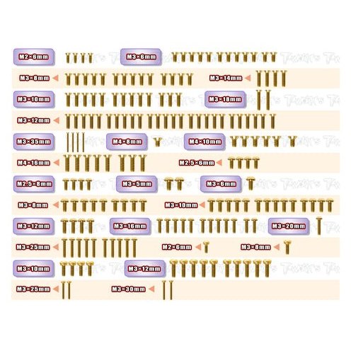 Set Vis Acier Doré Sworkz S35-4 EVO (175 pcs)
