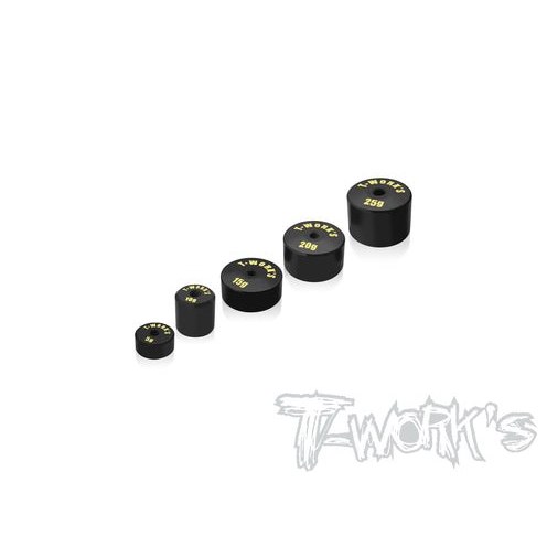Set Pesas Latón Anodizado 5/10/15/20/25g