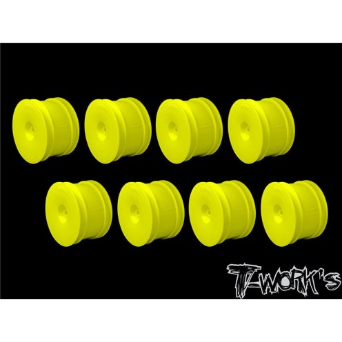 T-Works 1/10 2WD/4WD Felgen Hinten Gelb (8 Stk.)