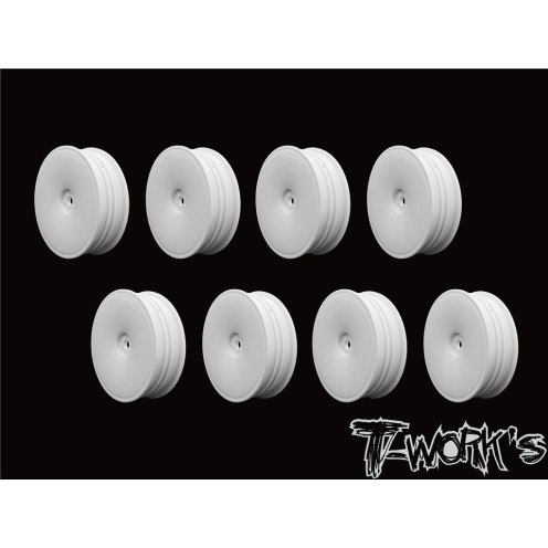 Narrow Front Wheel 2.2 12mm White (8 pcs.)