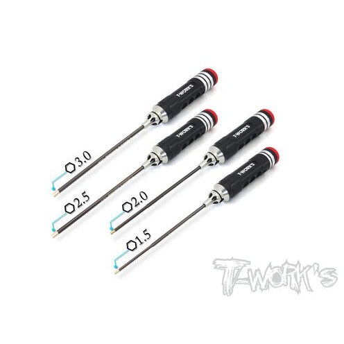 Set Clés Allen T-Works 1.5/2.0/2.5/3.0 x 120mm