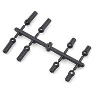 Rotule de direction en plastique MTX6 Mugen (8U.)