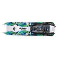 Traxxas DCB M41 Catamarano da Corsa TQi TSM Verde