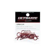 Ultimate Racing 1/8 Body Clips Red