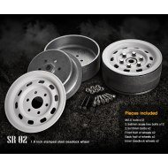 Gmade 1.9 SR02 Weiß (2) | Crawler Beadlock Felgen